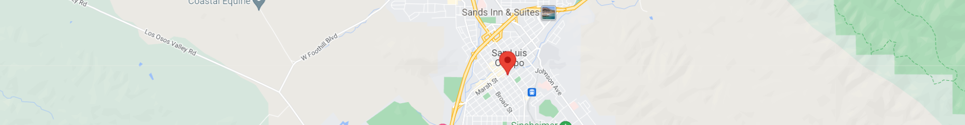 A map of the location of sands inn & suites.